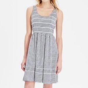 Old Navy blue and white striped sleeveless dress